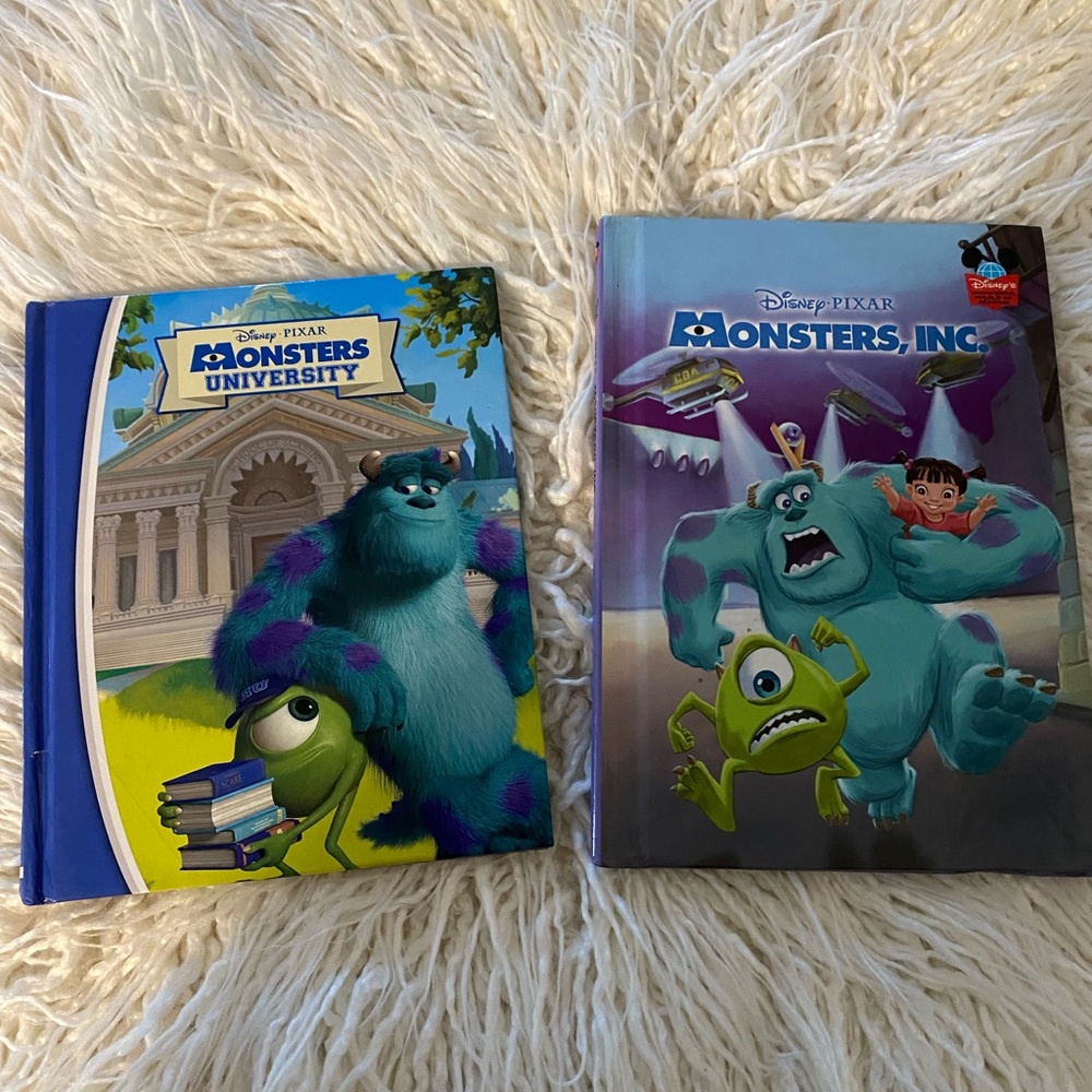 Monsters inc and Monsters University books